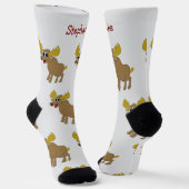 Chaussette Socks Moose Design (Angulaire)
