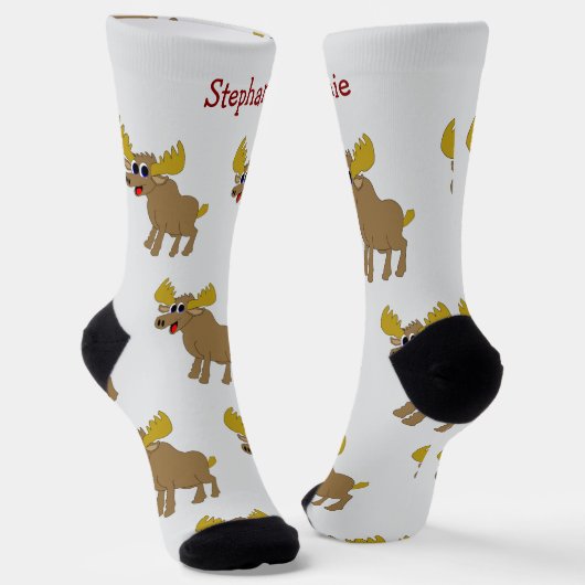 Chaussette Socks Moose Design (Angulaire)