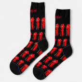 Chaussette Socks Red Devil Design (Gauche)