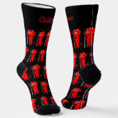Chaussette Socks Red Devil Design (Angulaire)