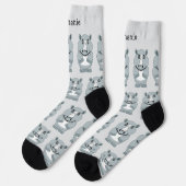 Chaussette Socks Rhinoceros Design (Gauche)