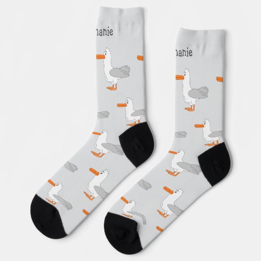 Chaussette Socks Seagull Design (Gauche)