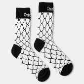 Chaussette Socks White Moroccan Pattern Design (Droite)