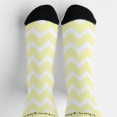 Chaussette Socks Yellow Zig Zag Design (Haut)