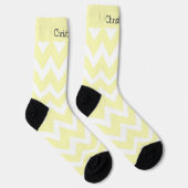 Chaussette Socks Yellow Zig Zag Design (Droite)