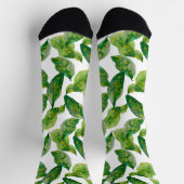 Chaussette Socles d'impression Feuille verte (Haut)