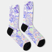 Chaussette Soft Pastel Funky Boho Retro Marbre Abstrait (Droite)