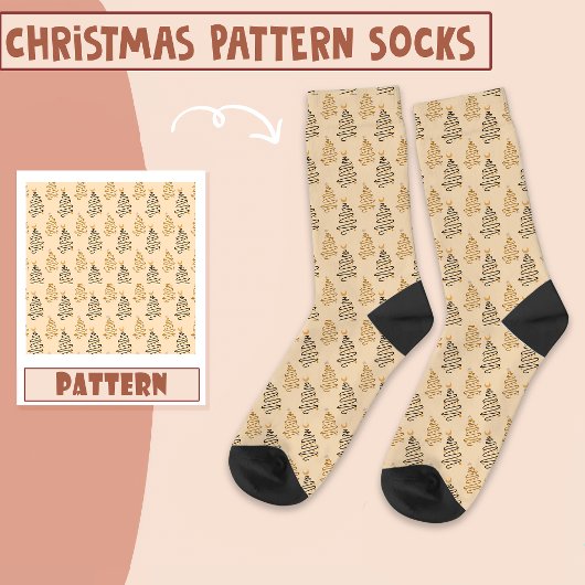 Chaussette Soirée de Noël Boho Noël Sock Boho Chaussettes