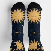 Chaussette Soleil et Motif céleste de Soleil et Lune (Haut)