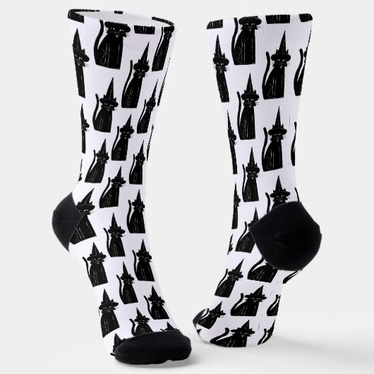 Chaussette Sorcière Chat (Angulaire)
