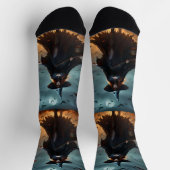 Chaussette Sorcière d'Halloween effrayante, (Haut)