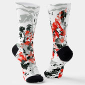 Chaussette Souche noire et rouge (Angulaire)