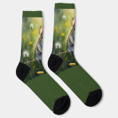 Chaussette Souris dans les Dandelions (Droite)