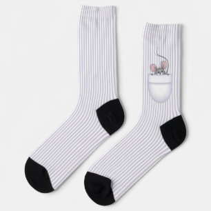 Chaussette Souris en poche