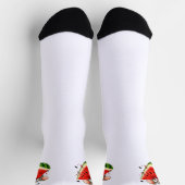 Chaussette Souris joyeuse mange pastèque (Haut)