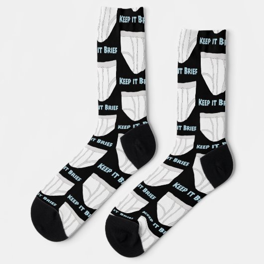 Chaussette Soyez bref (Gauche)