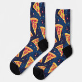 Chaussette Space Pizza Party - Galactique Pepperoni Slice (Gauche)