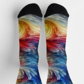 Chaussette Spectre Abstrait contemporain (Haut)
