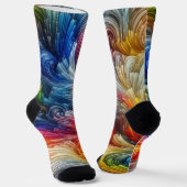 Chaussette Spectre Abstrait contemporain (Angulaire)