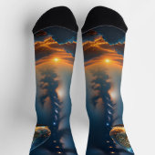 Chaussette Sphère de Vie – L'Arbre du Monde Doré.  (Haut)