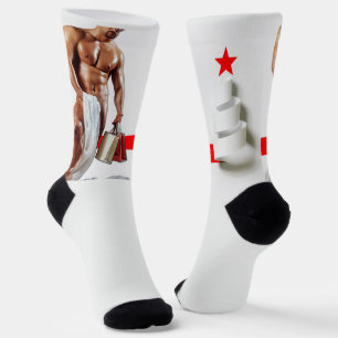 Chaussette Spirale en papier blanc pour achats de Noël de Sli