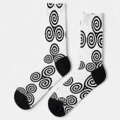 Chaussette Spirales noires triples Thunder_Cove (Gauche)