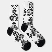 Chaussette Spirales noires triples Thunder_Cove (Droite)