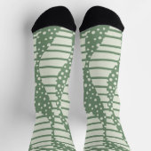 Chaussette Spots et bandes 2 - Vert (Haut)