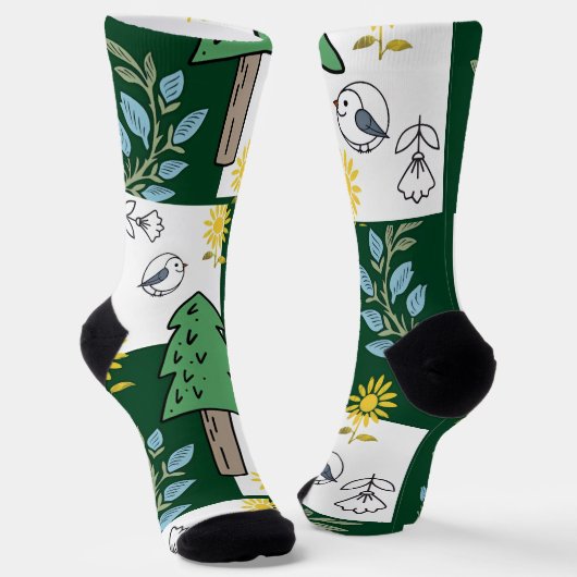 Chaussette Spring design women's socks  (Angulaire)