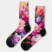 Chaussette Spring Zen Sunrise Pink Blossom Garden (Gauche)