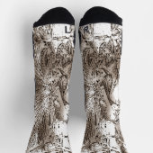 Chaussette "Squelette (Abstrait)" Chaussettes d'équipage (Haut)