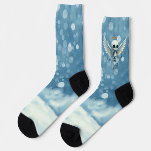 Chaussette Squelette d'ange – Le côté doux de l'au-delà.