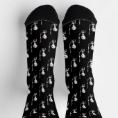 Chaussette squelette d'Halloween avec une épée (Haut)