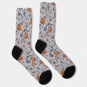 Chaussette Squelette d'Halloween vintage et Motif de potions (Droite)
