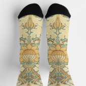 Chaussette St. James par William Morris, feuilles d'acanthe (Haut)