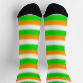 Chaussette St Patrick's Day Couleurs irlandaises : Vert orang (Haut)