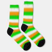 Chaussette St Patrick's Day Couleurs irlandaises : Vert orang (Droite)
