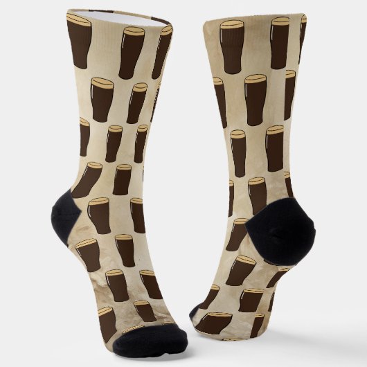 Chaussette St Patricks Day Irish Stout Beer Drinker (Angulaire)