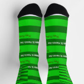 Chaussette St. Patrick's Day Joyeuses Chaussettes d'anniversa (Haut)