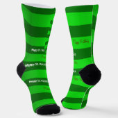 Chaussette St. Patrick's Day Joyeuses Chaussettes d'anniversa (Angulaire)