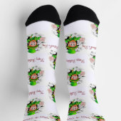 Chaussette St. Patrick's Day Joyeuses Chaussettes d'anniversa (Haut)