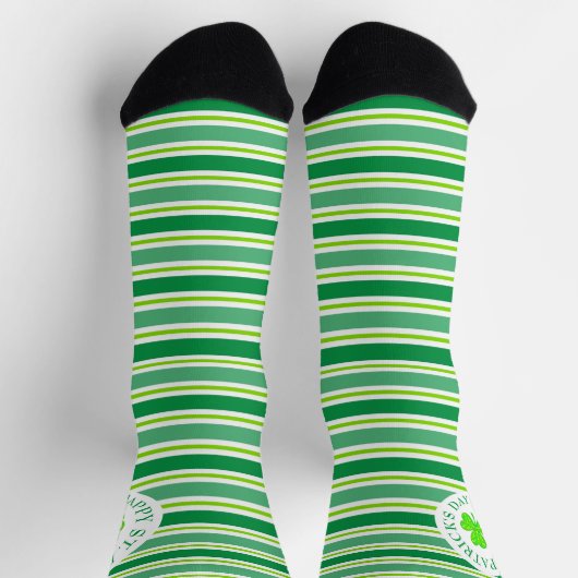 Chaussette St. Patrick's Day Stripes All-Over-Print Socks (Haut)