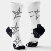 Chaussette Star Imprimé Image beau look Cool élégant (Angulaire)