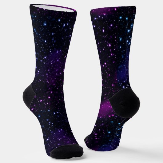 Chaussette Stars de l'espace Galaxy Nebula Chaussettes durabl (Angulaire)