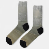 Chaussette Steampunk Métal Argent Avec Rivets (Gauche)