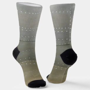Chaussette Steampunk Métal Argent Avec Rivets
