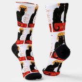 Chaussette Steinlen Chat Noir Classique Art Français (Angulaire)