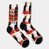 Chaussette Steinlen Chat Noir Classique Art Français (Droite)