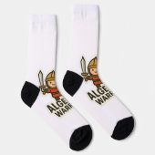 Chaussette Sticker Algebra Warrier - Mignonne Héros Math (Droite)