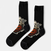 Chaussette Sticker Halloween éffrayant (Gauche)